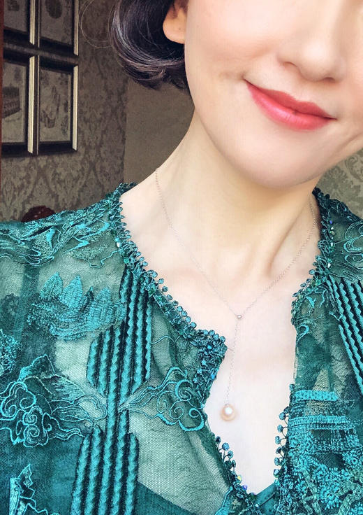 RETRO系列 925银镶淡水珍珠项链 商品图3