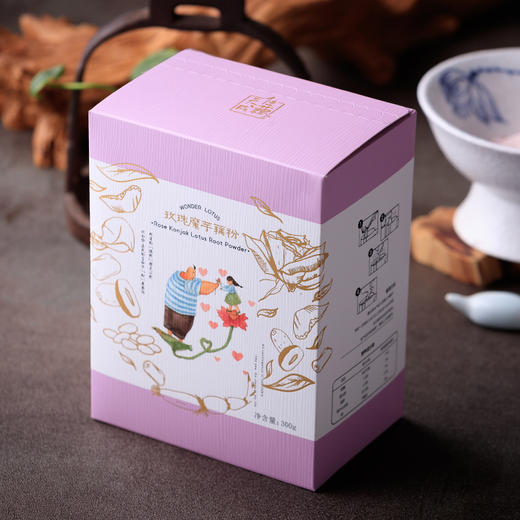 佳藕天成 玫瑰魔芋藕粉 300g 代餐饱腹 商品图2
