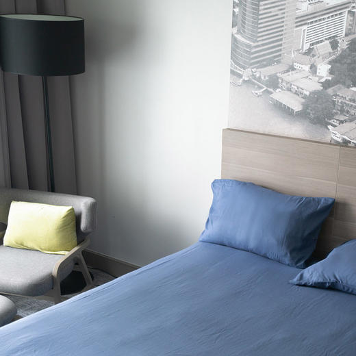 TOTONUT雨沐蓝桉枕套床单三件套 欧洲进口材质 商品图6