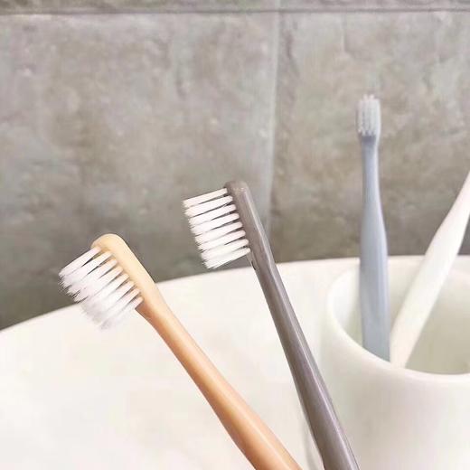 【简约牙刷】无印同款成人牙刷日式软毛牙刷小头锯齿型良品牙刷日本家庭4支套装 商品图4
