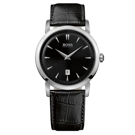 hugoboss男士皮带石英手表1512637特价75折