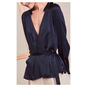 Viktoria Chan | Andrea Silk Blouse with Buttons [长袖真丝上衣]