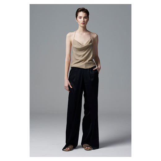 CG｜Silk Halter Top [真丝挂脖系细肩带露背上衣] 商品图4