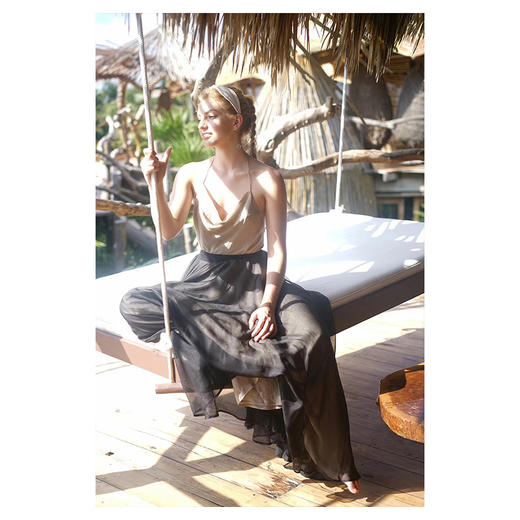 CG｜Silk Halter Top [真丝挂脖系细肩带露背上衣] 商品图11