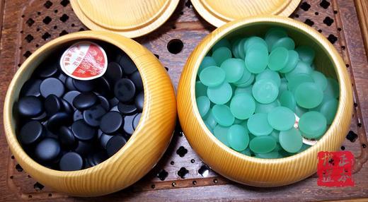 日式扁广口大号新榧罐 整木围棋罐 商品图2