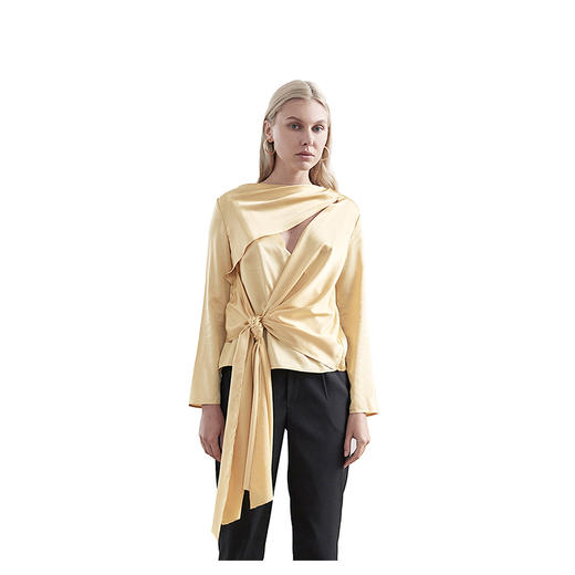 Viktoria Chan | AW18018 Rose Silk TOP [真丝长袖上衣] 商品图1