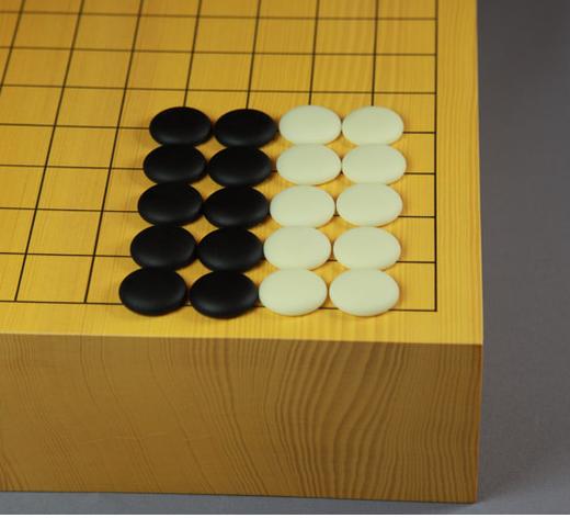 5厘米厚中式新榧实木拼盘+大号新榧罐+大号单面凸A型云子 商品图4