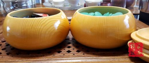 日式扁广口大号新榧罐 整木围棋罐 商品图1