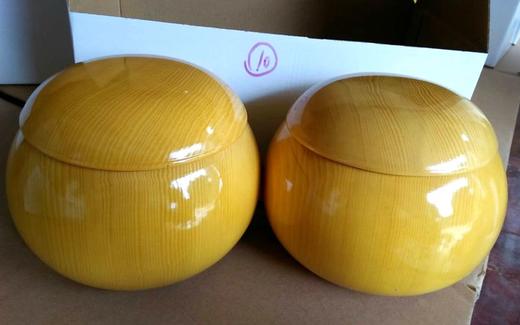 乌龙加大号 全实木 新榧整木围棋罐 围棋盒 商品图3