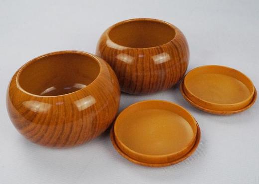 精瓷围棋子  仿木塑料PC围棋罐 精瓷 教学围棋 商品图2