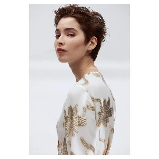 CG｜Long Slim Faye Silk wrap Dress [真丝裹身长款连衣裙] 商品图10