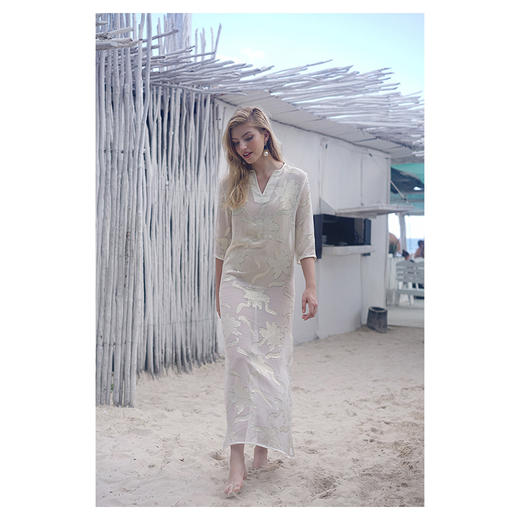 CG｜Long Silk Tunic set [真丝长袖连衣裙 套装] 商品图2