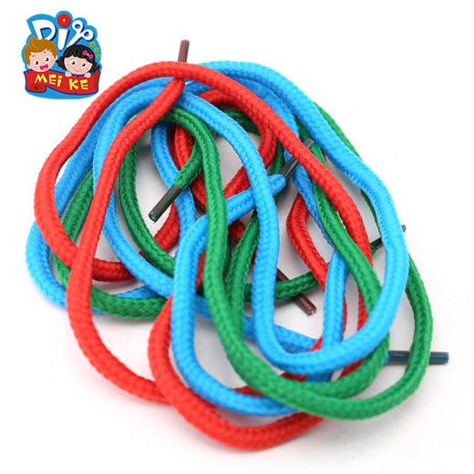 三色鞋绳 幼儿园串珠绳子蓝绿红儿童美可diy手工鞋带材料创意秒杀 商品图2