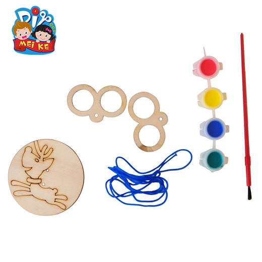 圣诞节圣诞树手工diy材料木质拉拉转小礼物幼儿园创意儿童装饰 商品图1