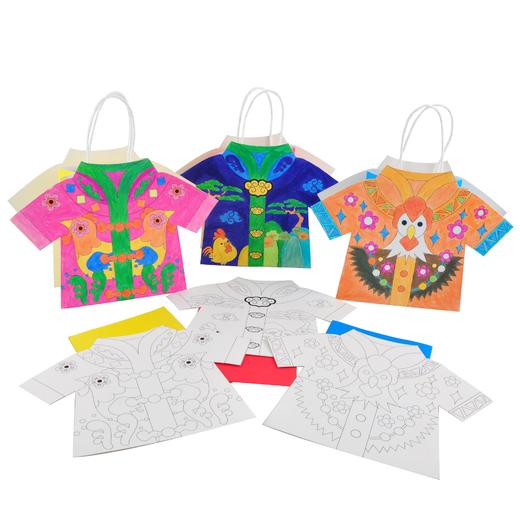 儿童彩绘画衣服 幼儿手工材料包DIY益智涂鸦立体粘贴画玩具美可 商品图4