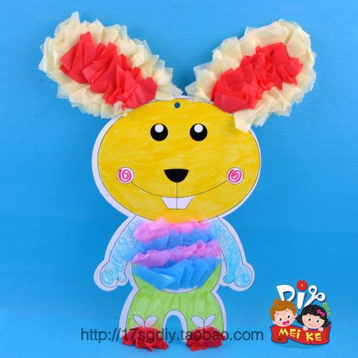 meike 暑期礼物搓纸小兔 幼儿园儿童益智精品手工材料创意热卖 商品图3