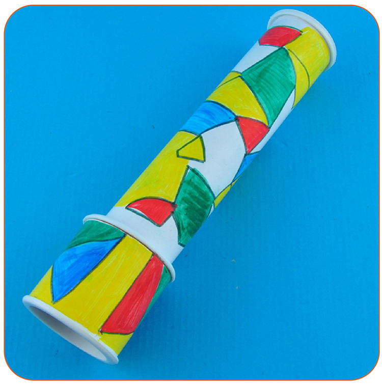 新款万花筒幼儿园手工diy创意手工材料包科学实验探索观察材料包