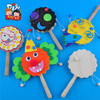木质拨浪鼓玩具MEi KE幼儿园手工制作材料节日立体DIY粘贴画爆款 商品缩略图0