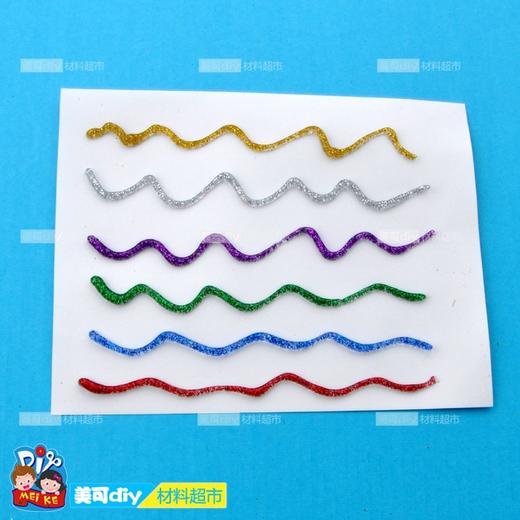 六色6ML金葱胶水美可DIY闪光材料绘画幼儿园手工diy美术工具精品 商品图2