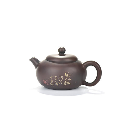 刘也涵覆色刻填风吹红河谷系列壶 商品图1