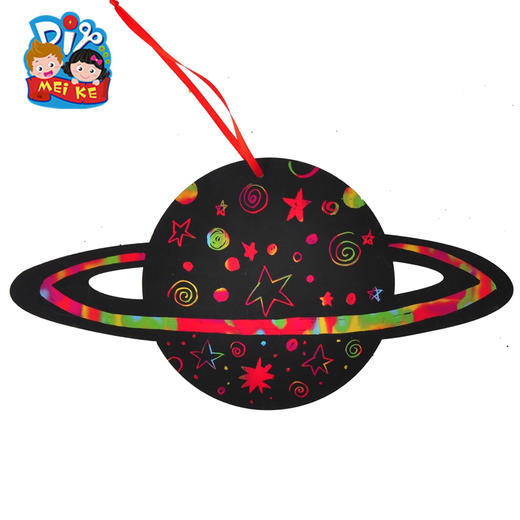 太空刮刮卡手工刮画纸太空人系列儿童DIY创意手工画幼儿园DIY创意 商品图1