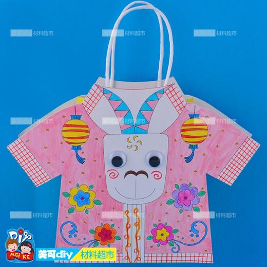 儿童彩绘画衣服 幼儿手工材料包DIY益智涂鸦立体粘贴画玩具美可 商品图1