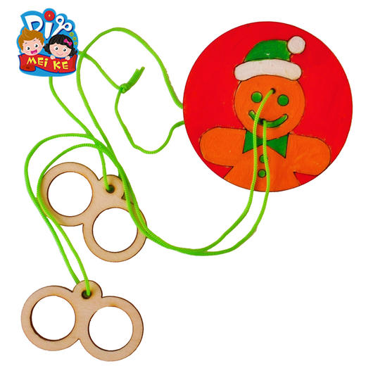 圣诞节圣诞树手工diy材料木质拉拉转小礼物幼儿园创意儿童装饰 商品图2