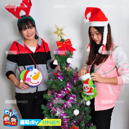 圣诞节小礼物手工diy幼儿园儿童制作不织布袜子材料圣诞树装饰 商品图3