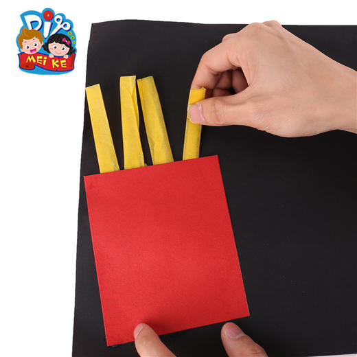 幼儿园儿童手工diy 儿童益智粘贴创意薯条 汉堡 黑板墙装饰贴画 商品图2