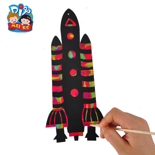 太空刮刮卡手工刮画纸太空人系列儿童DIY创意手工画幼儿园DIY创意 商品图3