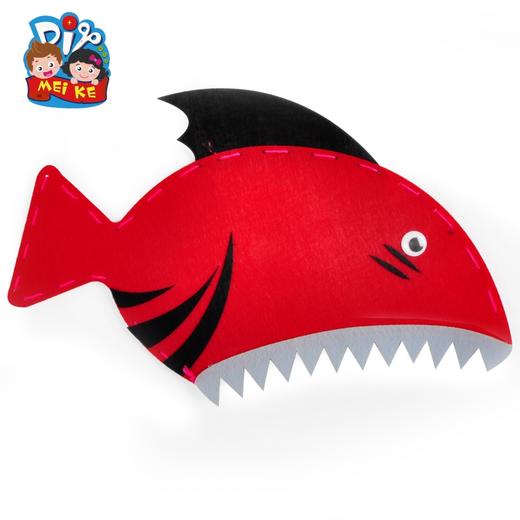 鲨鱼帽子不织布手工缝制材料包美可DIY创意美劳材料儿童表演帽子 商品图3