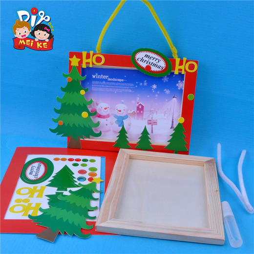 圣诞节创意相框幼儿园创意儿童手工diy制作材料小礼物圣诞树装饰 商品图2
