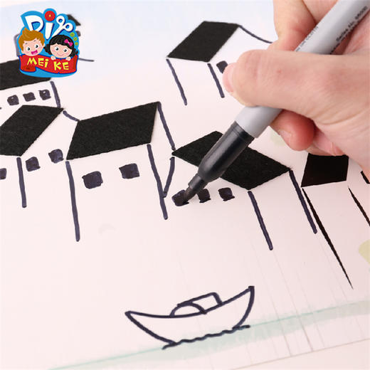 美可di  江南水乡图画 儿童手工diy中国风美术江南风景图画材料包 商品图2