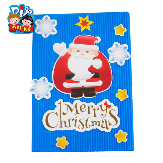 圣诞节小礼物手工diy制作贺卡圣诞老人贺卡幼儿园儿童装饰材料包 商品图3