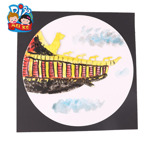 新品 幼儿园儿童美术绘画涂鸦飞檐画 彩绘材料创意diy制作材料包 商品图4