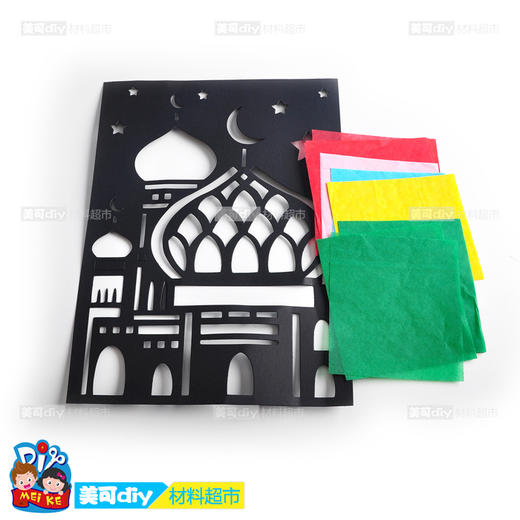 美丽的教堂 漂亮的城堡 卡纸镂空创意贴画 立体效果 精品剪纸手工 商品图1