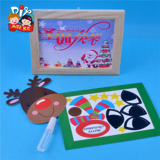 圣诞节创意相框幼儿园创意儿童手工diy制作材料小礼物圣诞树装饰 商品图1