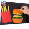 幼儿园儿童手工diy 儿童益智粘贴创意薯条 汉堡 黑板墙装饰贴画 商品缩略图3