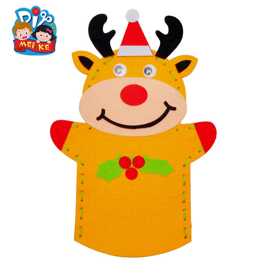 圣诞节小礼物手工diy制作不织布圣诞手偶圣诞树装饰儿童幼儿园 商品图2