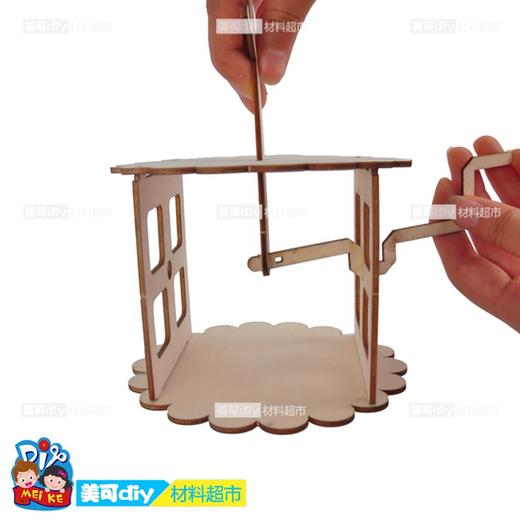 【美可—科学区】小鸡啄米木质机械科学手工制作材料幼儿园手工DIY材料包美可美劳 商品图2