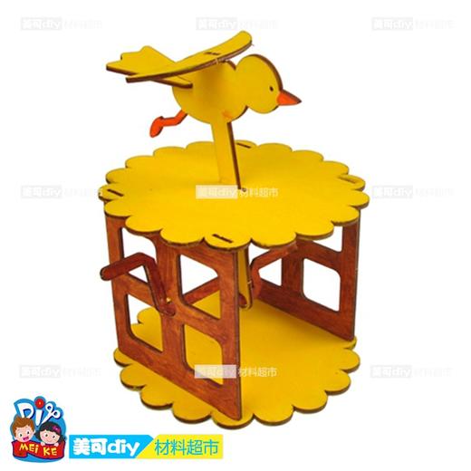 【美可—科学区】小鸡啄米木质机械科学手工制作材料幼儿园手工DIY材料包美可美劳 商品图4