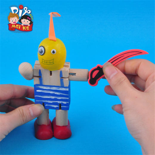 白坯关节人偶 幼儿园立体绘画儿童手工制作美可DIY材料创意爆款 商品图3