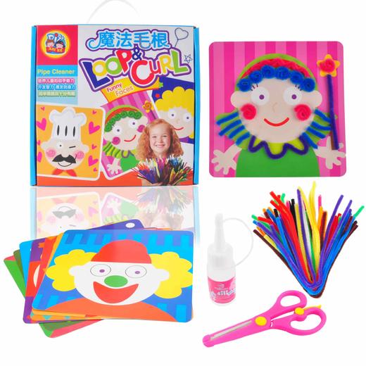 魔法毛条画粘贴画套装美劳儿童美术DIY手工热卖 商品图4