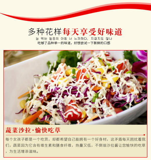 韩国沙拉酱300克每瓶 商品图2