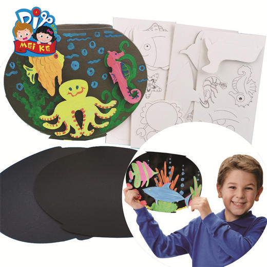DIY鱼缸MEi KE儿童diy手工制作玩具幼儿园儿童创意创意趣味材料 商品图3