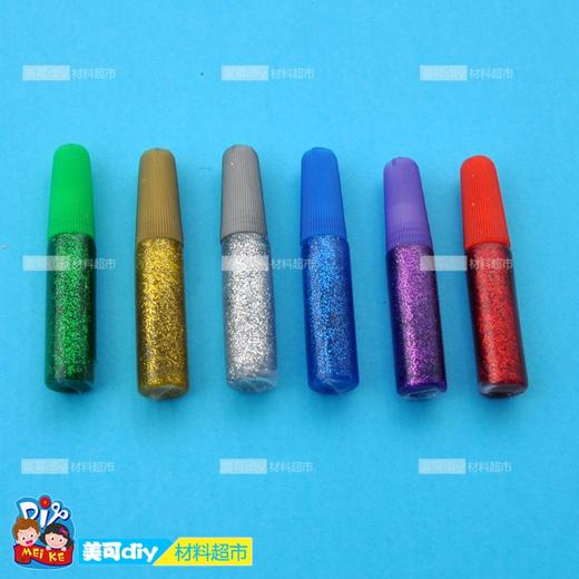 六色6ML金葱胶水美可DIY闪光材料绘画幼儿园手工diy美术工具精品 商品图4