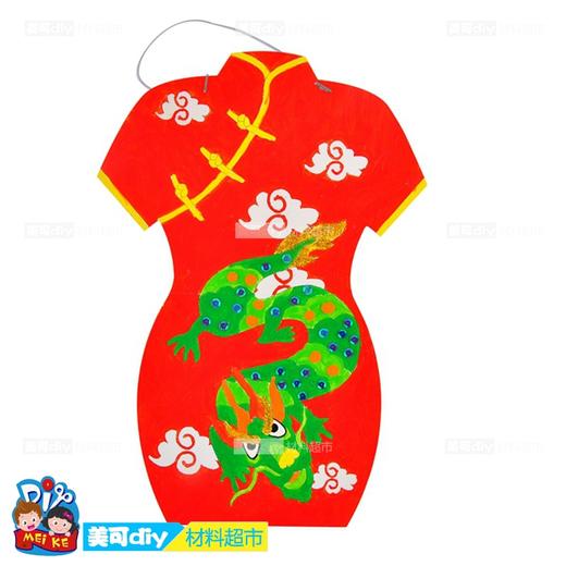 国庆节中国绘画旗袍 商品图3