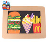 幼儿园儿童手工diy 儿童益智粘贴创意薯条 汉堡 黑板墙装饰贴画 商品缩略图4