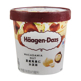 哈根达斯 夏威夷果仁冰淇淋 392g/杯