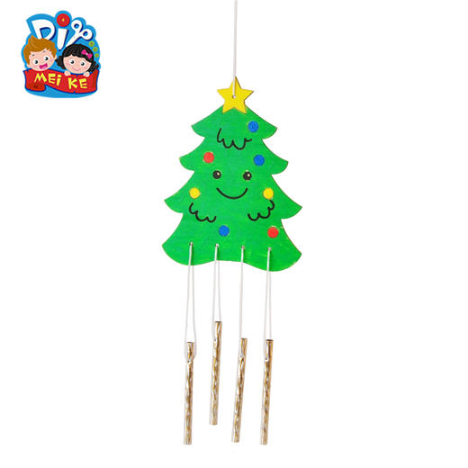 圣诞节手工小礼物diy木质风铃装饰圣诞树儿童材料包幼儿园挂饰 商品图4